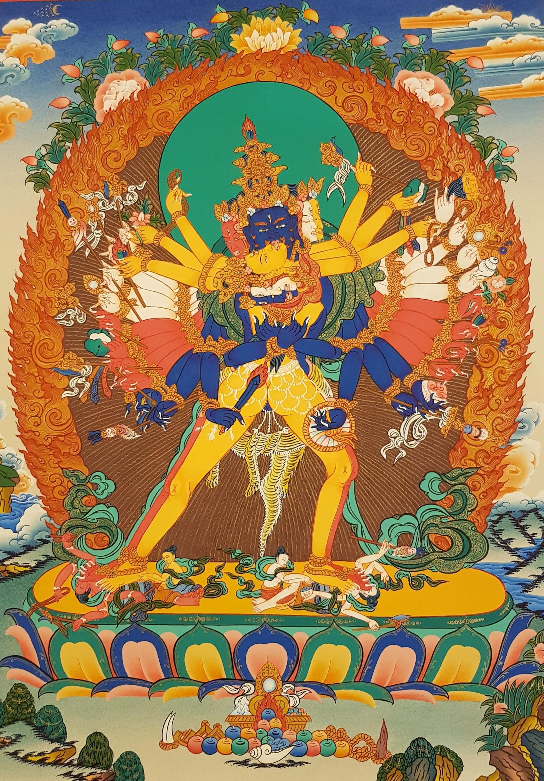 12 Arm Kalachakra Consort Thanka
