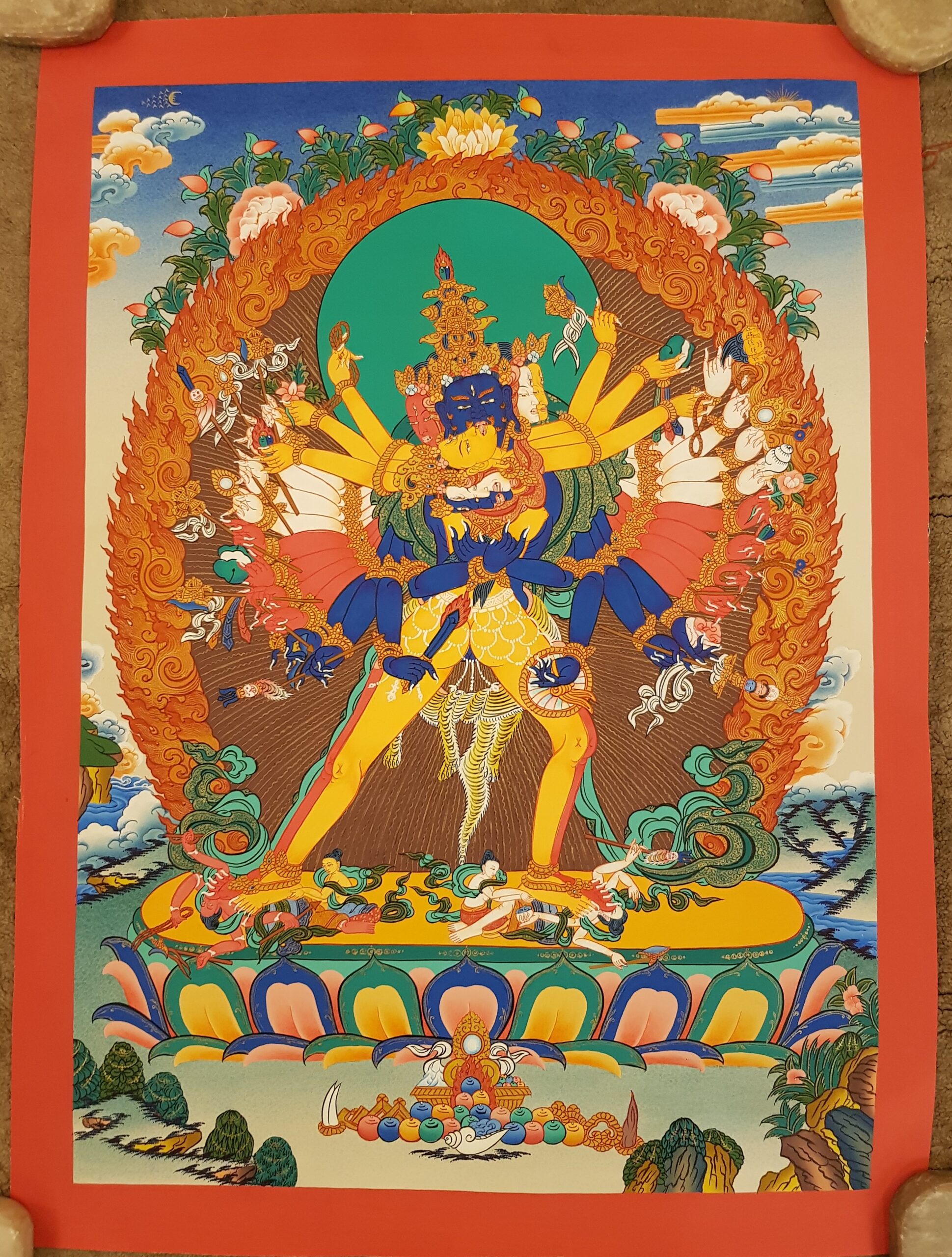 12 Arm Kalachakra Consort Thanka