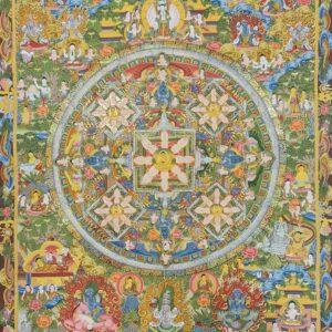 24K Gold Buddha Mandala Thangka