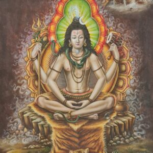 Shiva Oil Painting Paubha
