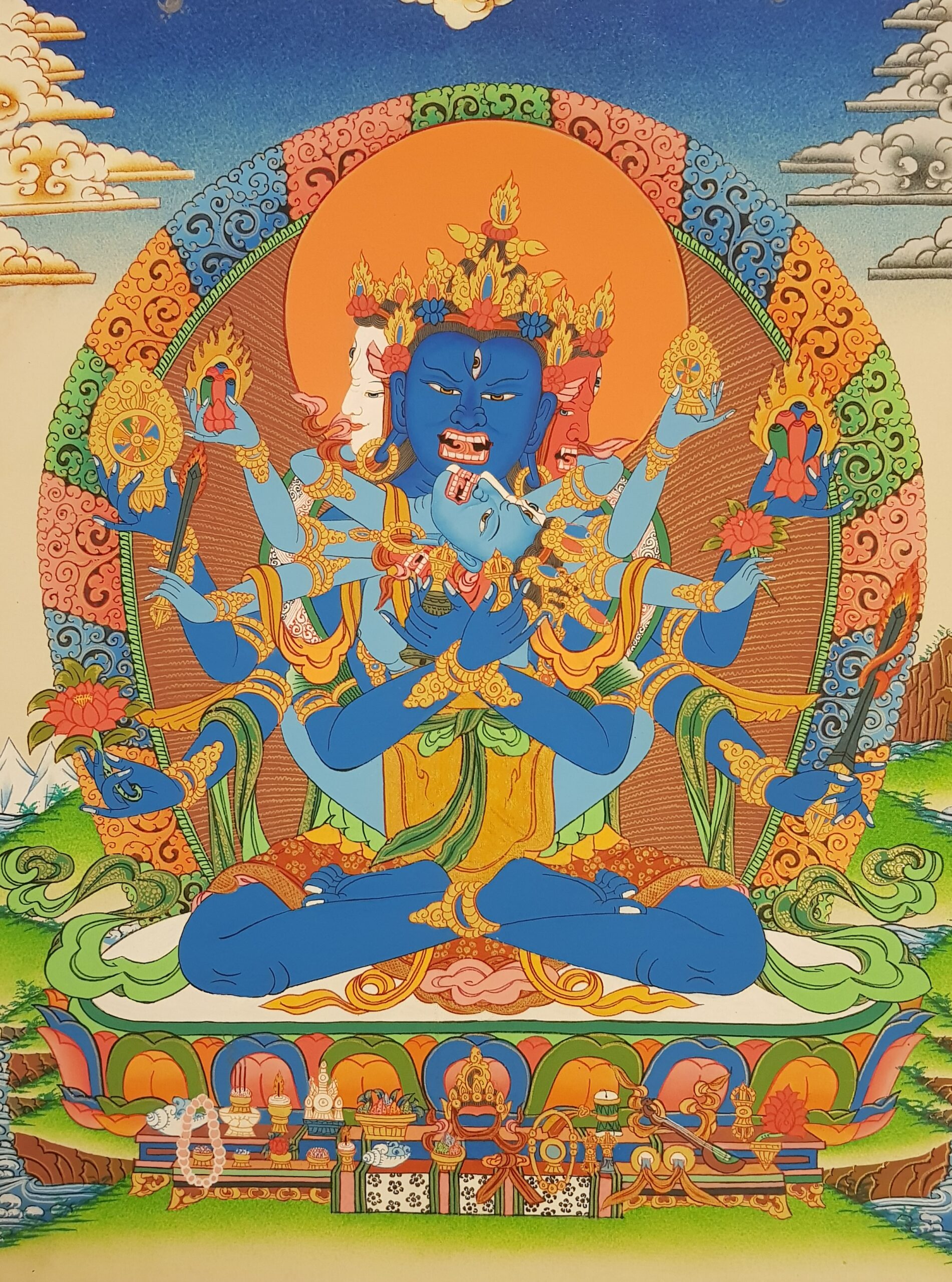 Akshobhhyavajra Guhyasamaja Thanka