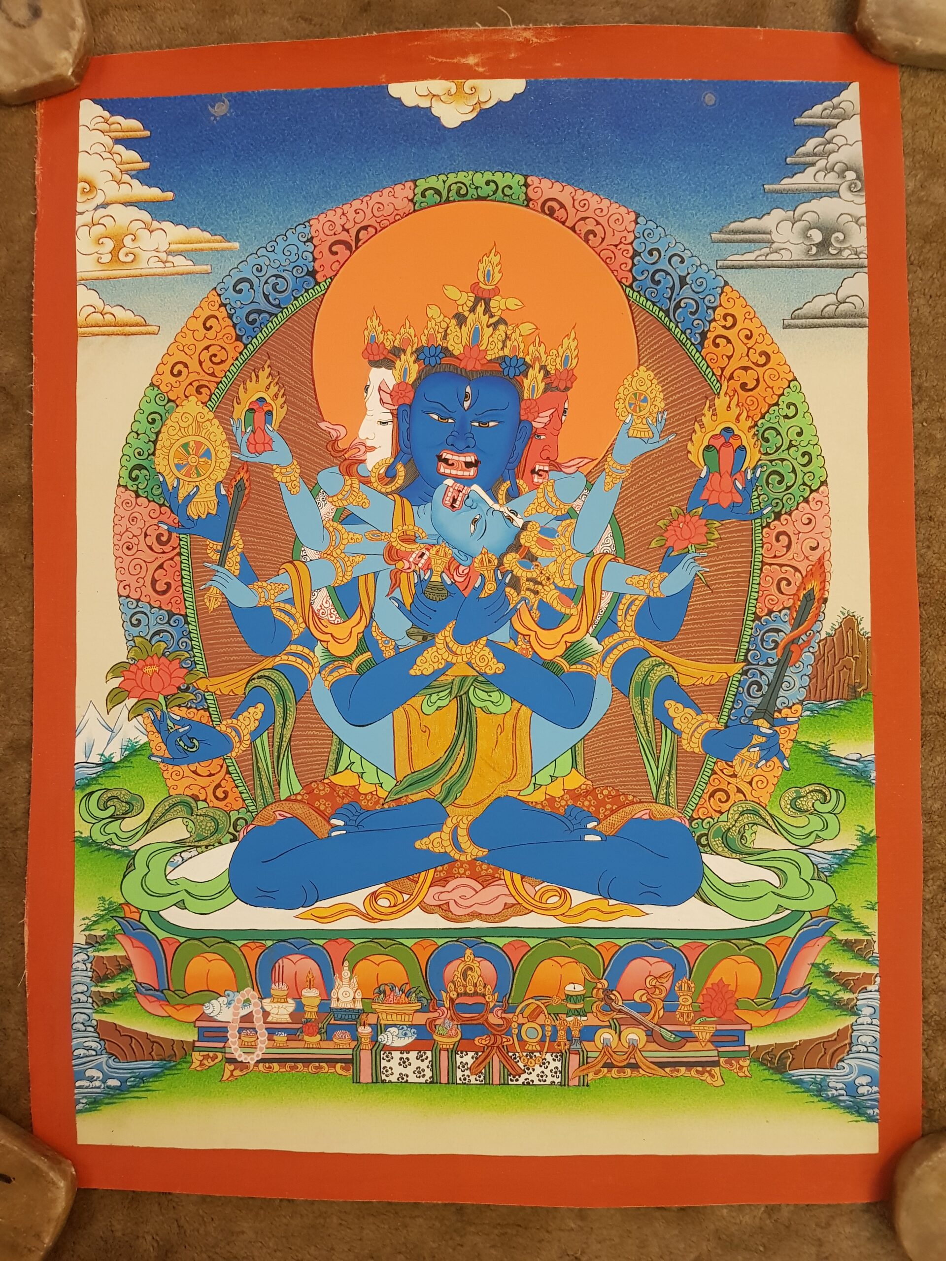 Akshobhhyavajra Guhyasamaja Thanka