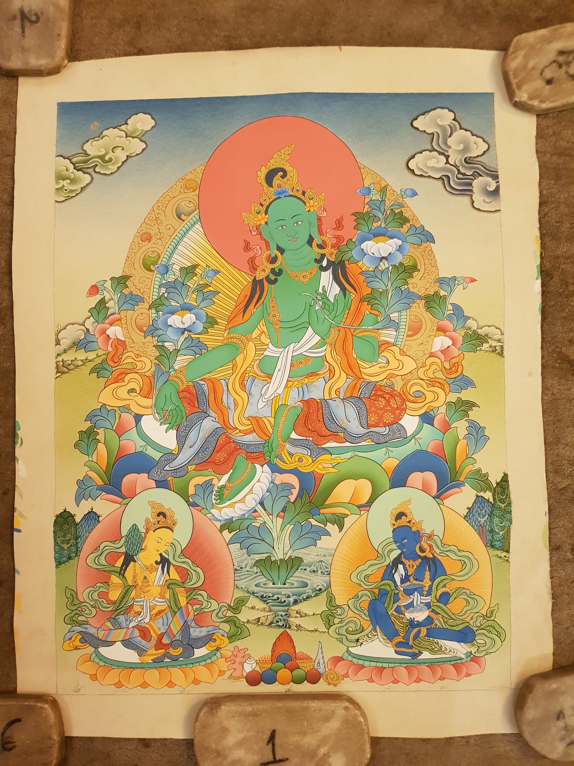 Green Tara Thanka