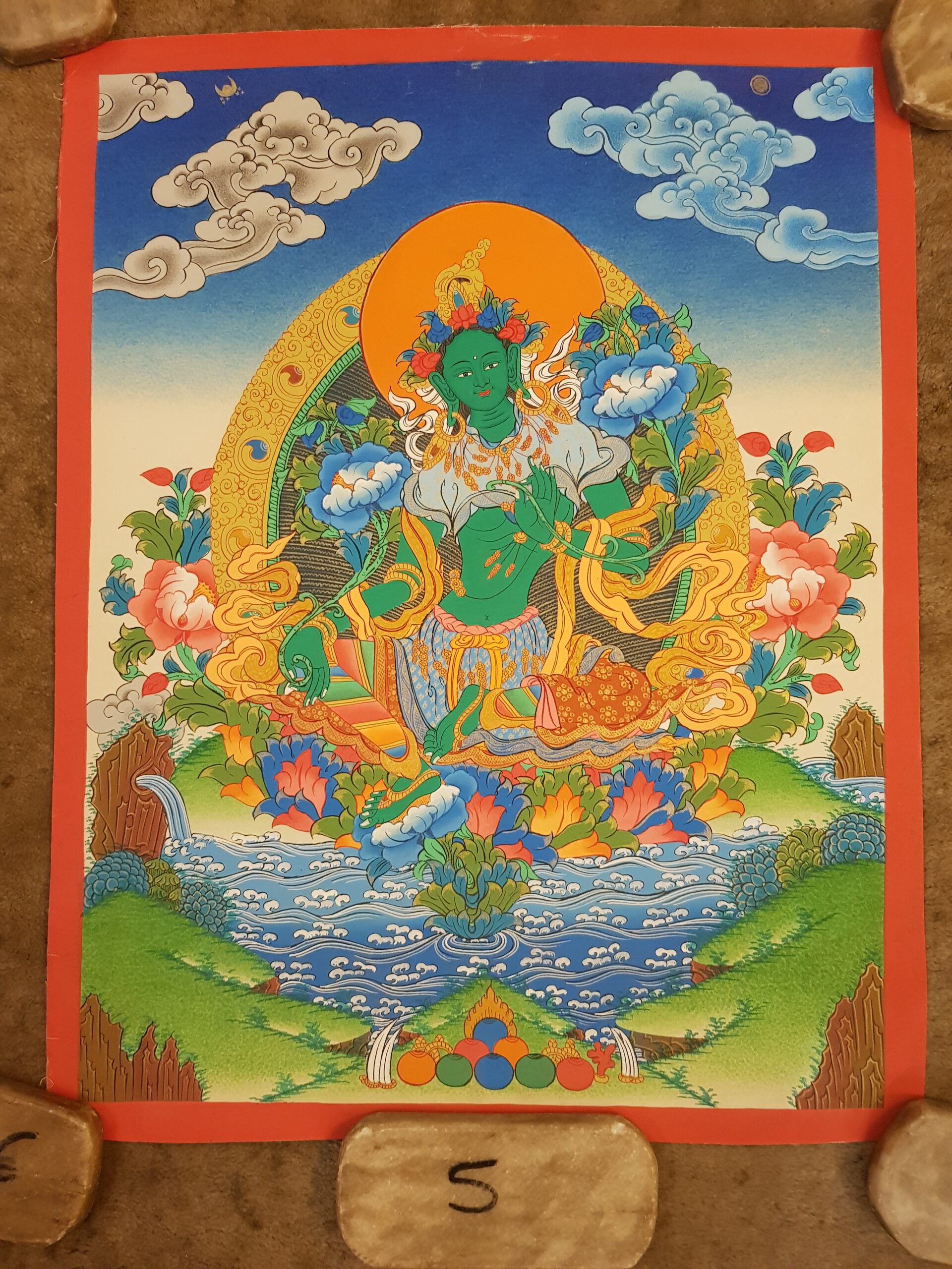 Green Tara Thanka