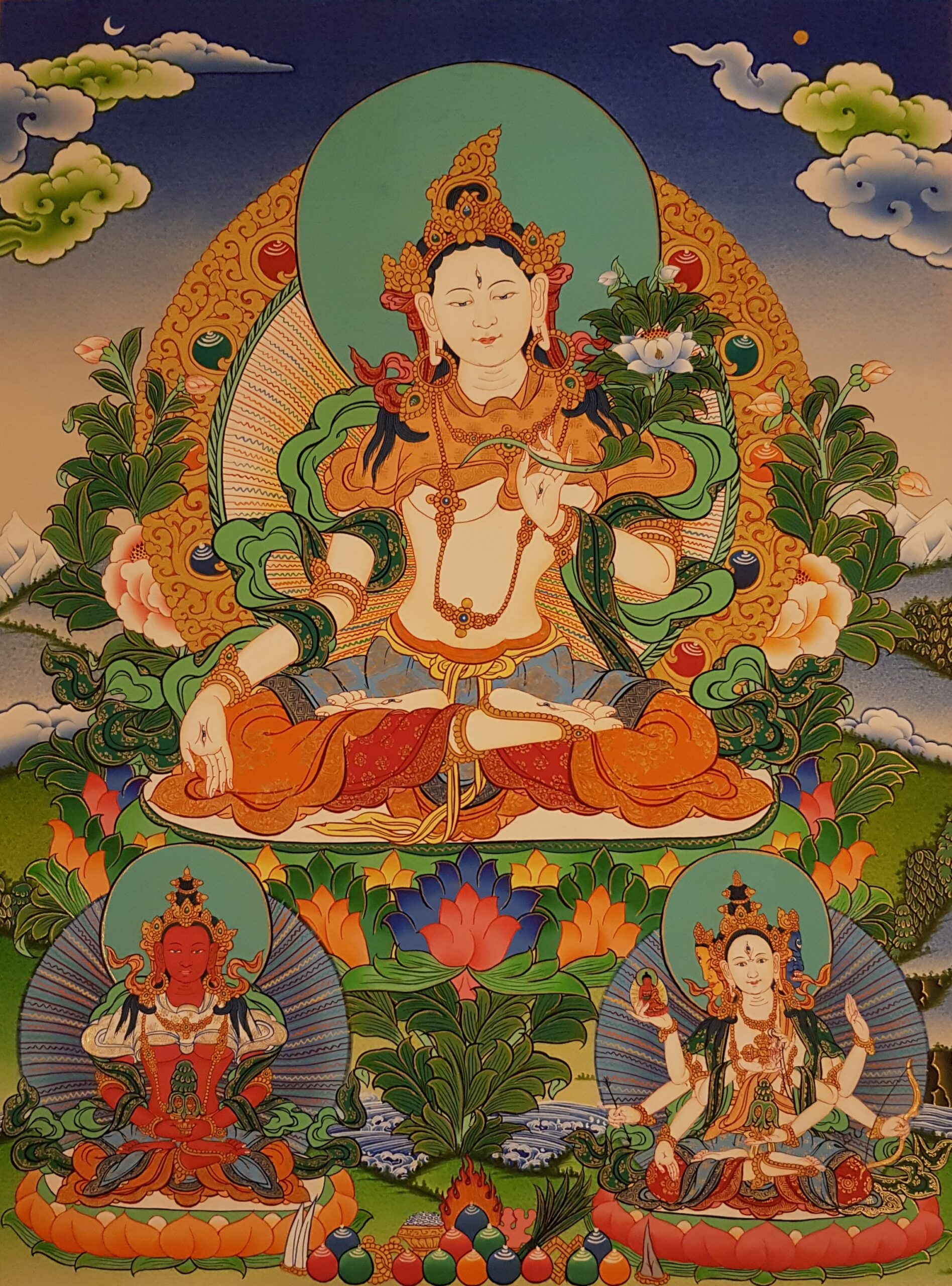 White Tara Thanka