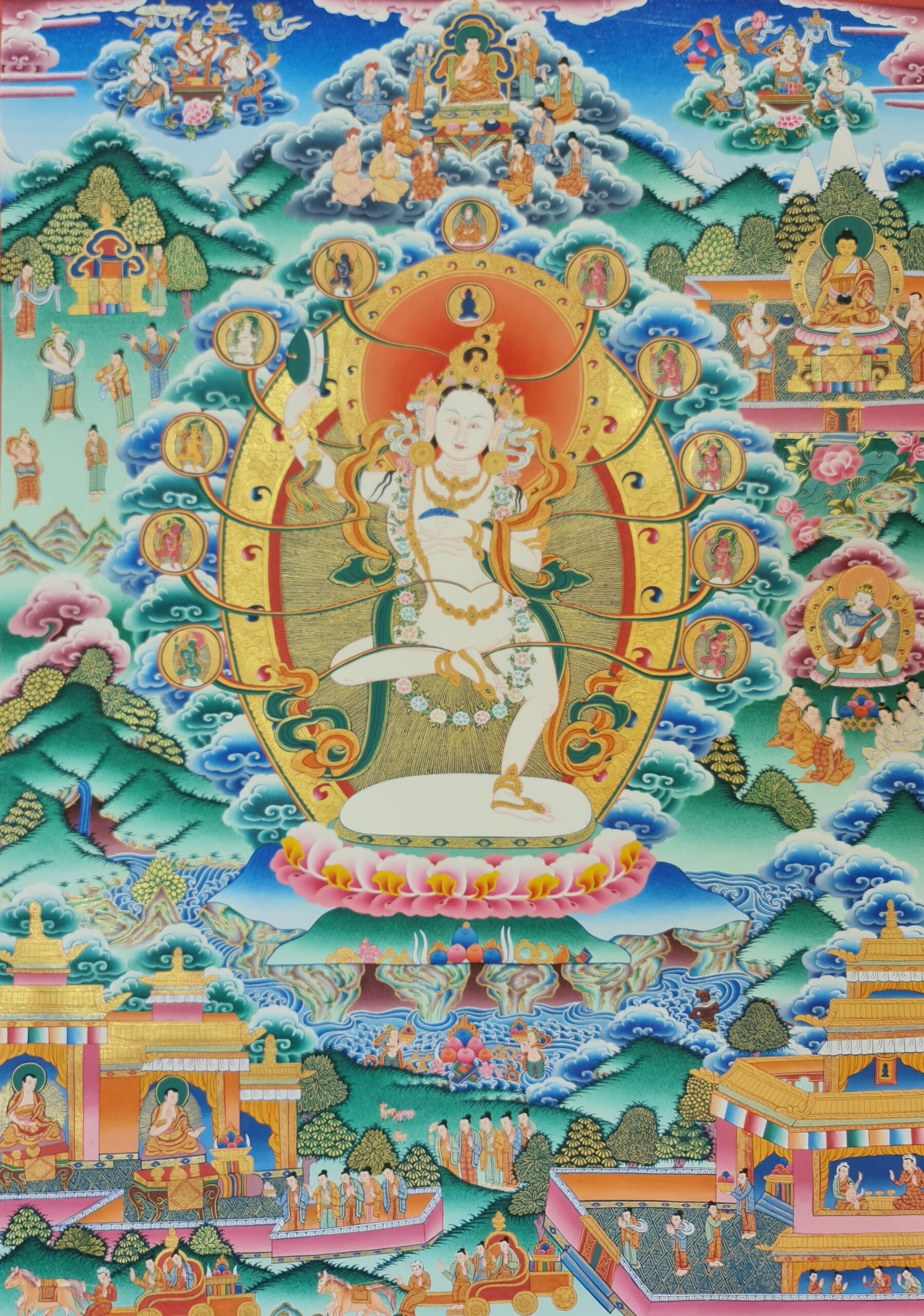 Rare Machig Labdron for Chod Practice Thanka