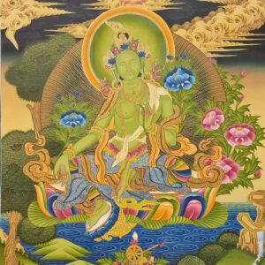 Green Tara Thanka